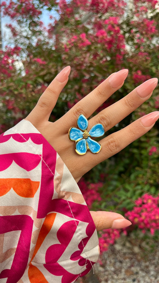 Bague "ROSY" · Bleue