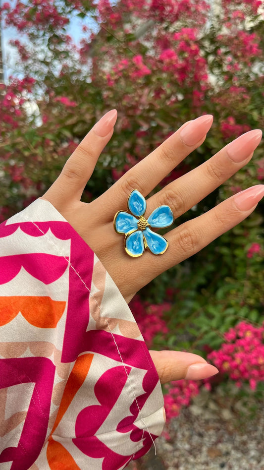 Bague "ROSY" · Bleue - Bleu Saphir