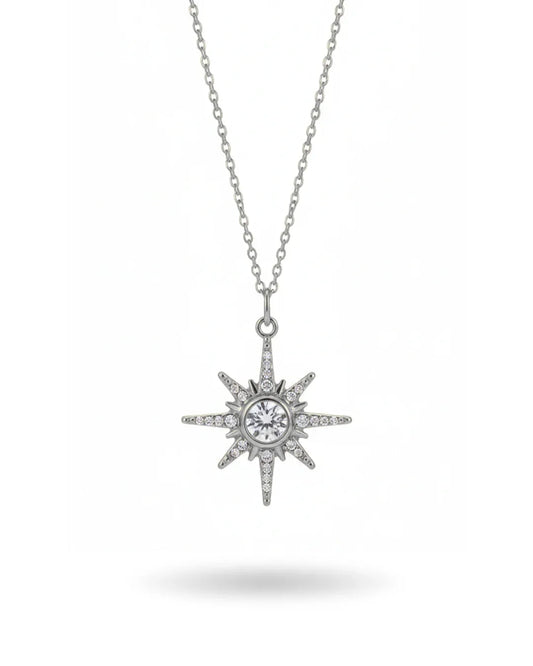 Collier "ETOILE" - Bleu Saphir