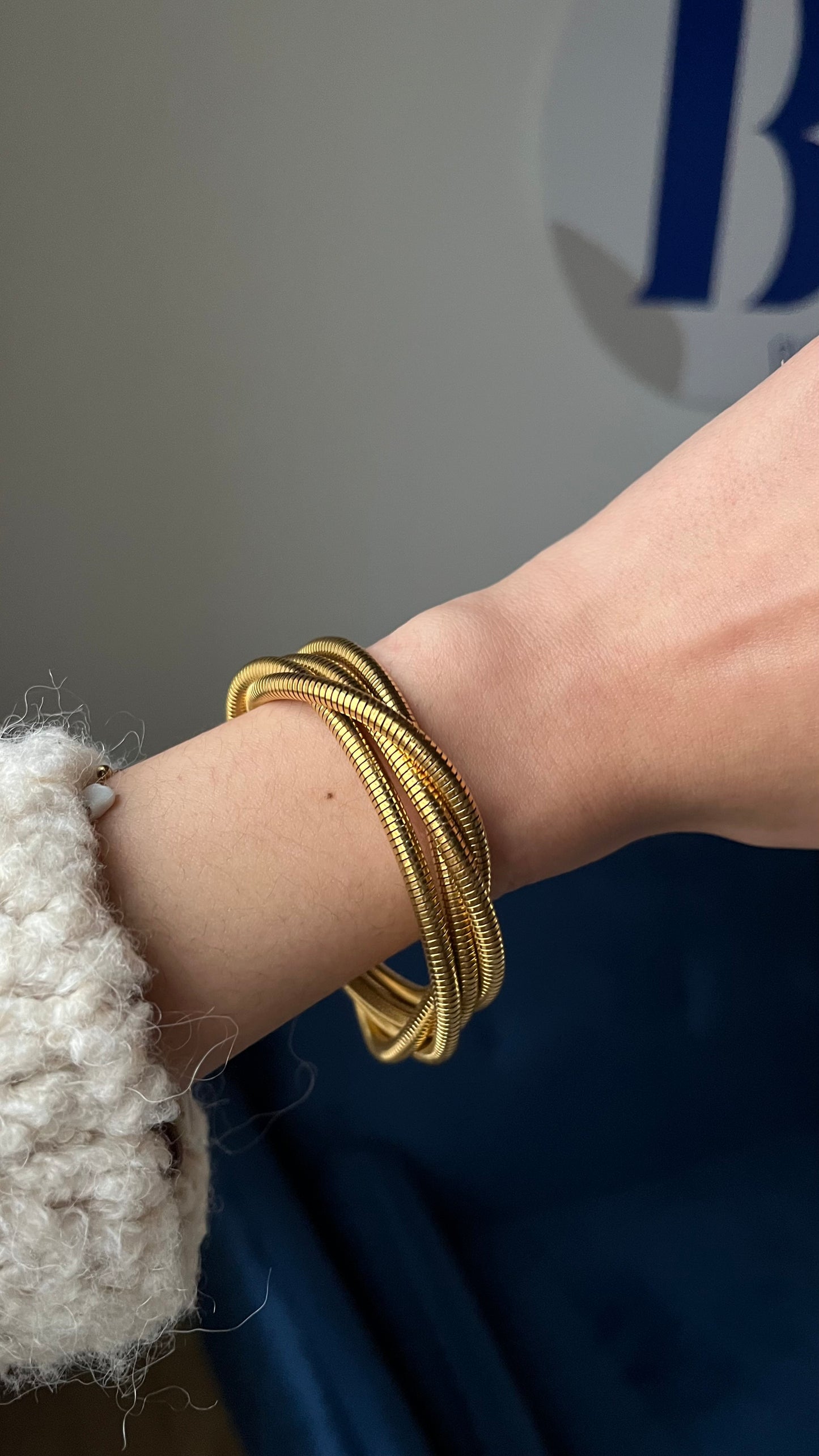 Bracelet Jonc « ASSA » • Doré