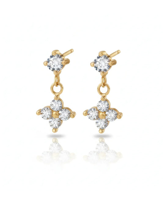 Boucles d'oreilles "EMY" - Bleu Saphir