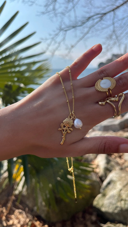 Collier "AURORE" - Bleu Saphir