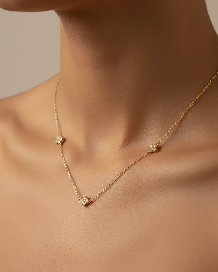 Collier "SORAYA" - Bleu Saphir