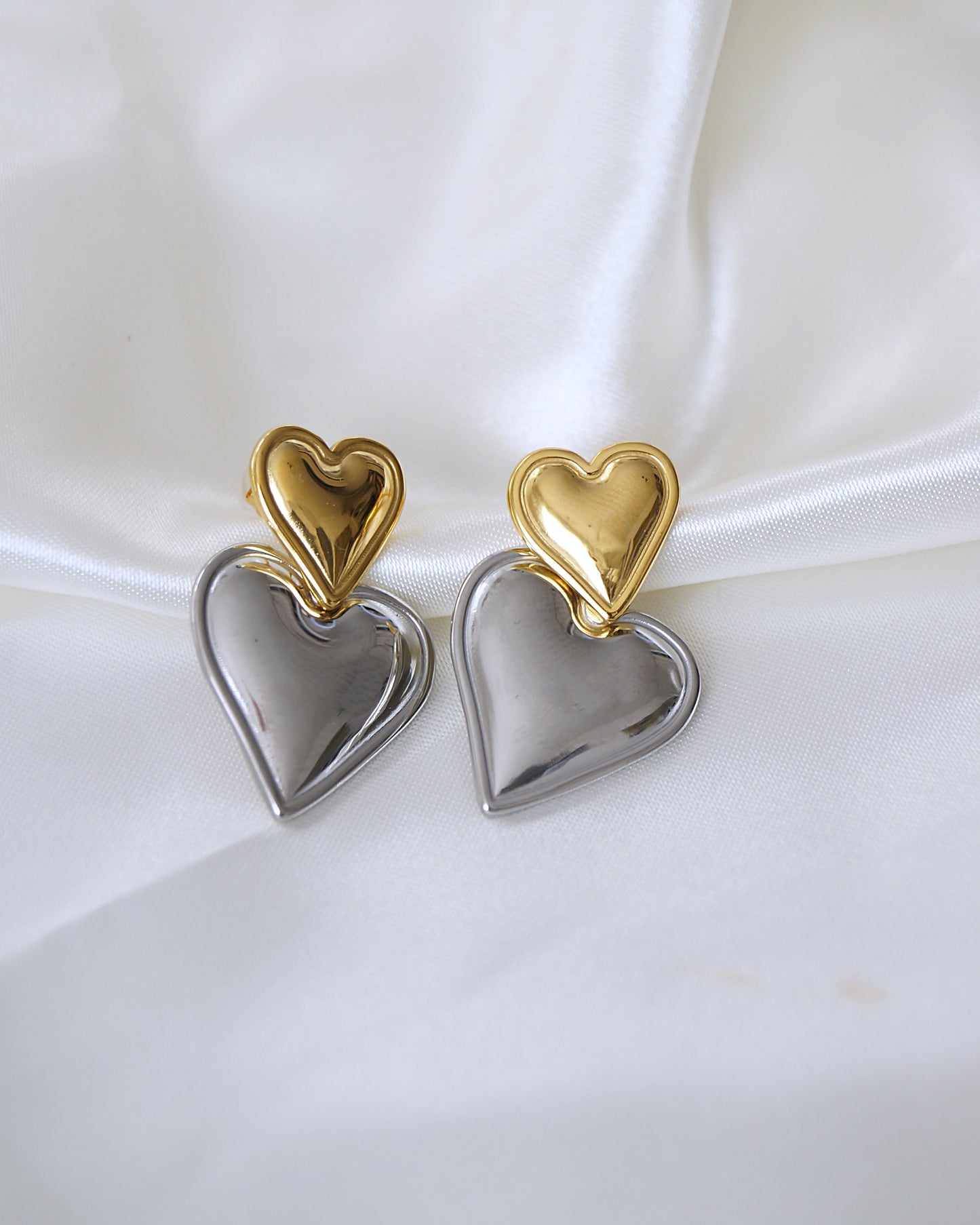 Boucles d'oreilles "MILA" (bicolore)