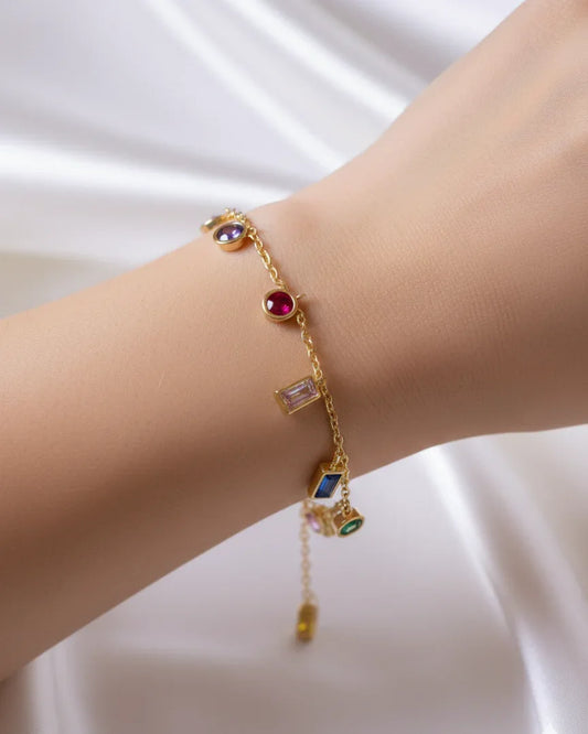 Bracelet "TULE" - Bleu Saphir