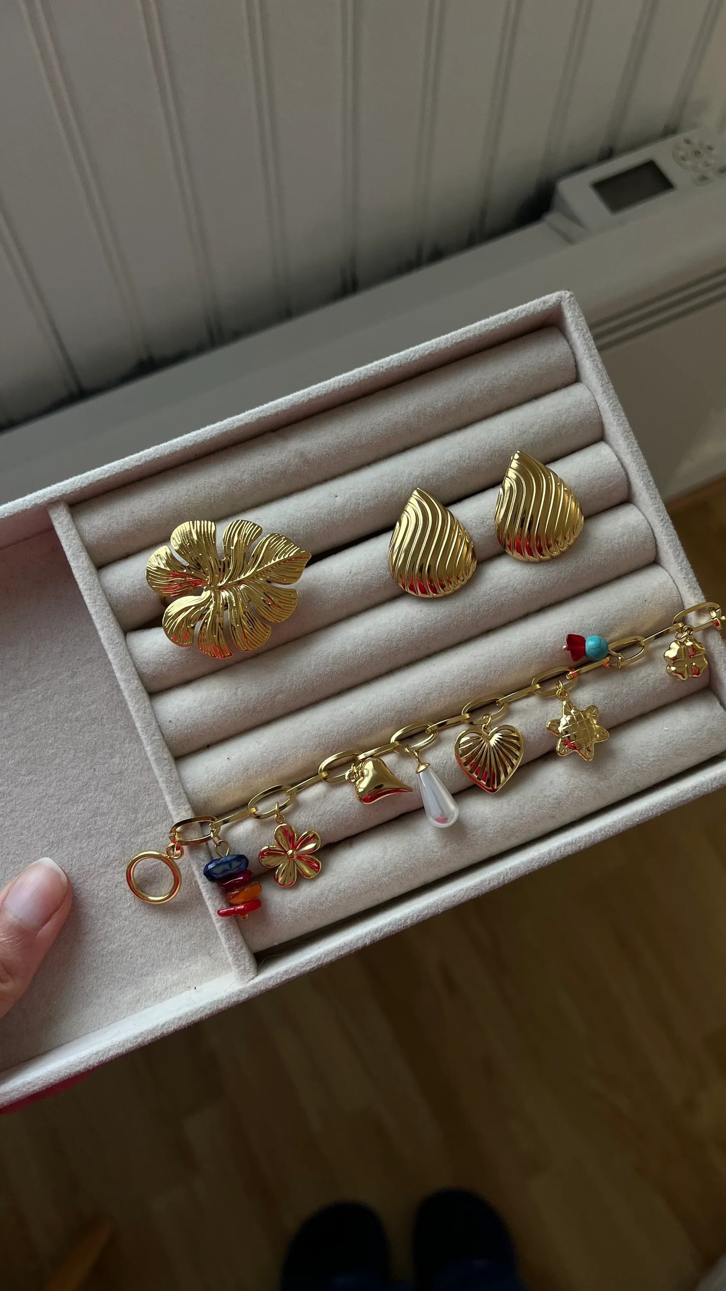 Boucles d'oreilles "ASMA" - Bleu Saphir