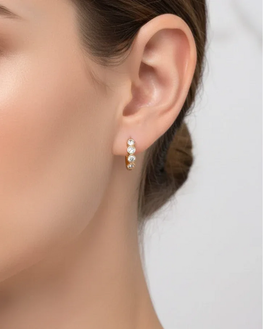 Boucles d'oreilles "LORY" - Bleu Saphir