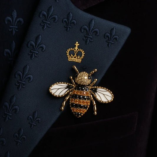 Broche "MAYA" - Bleu Saphir