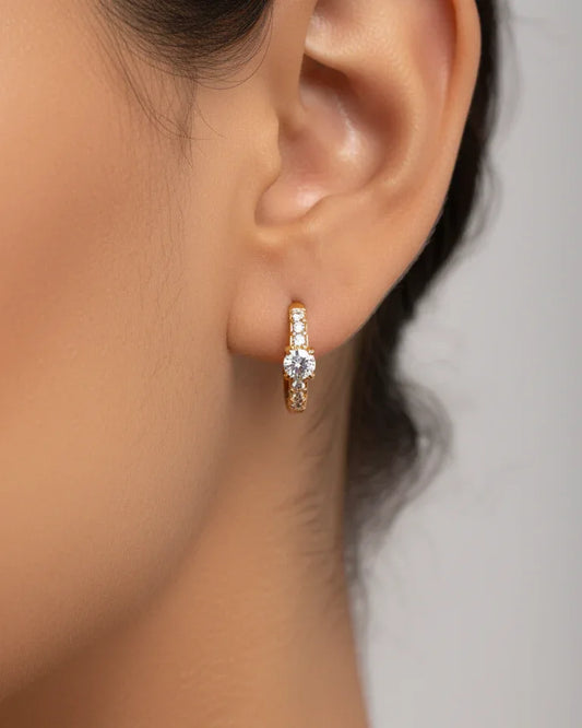 Boucles d'oreilles "KASS" - Bleu Saphir