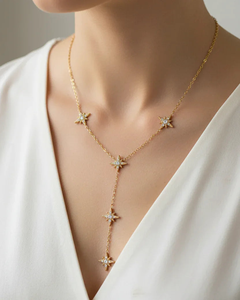 Collier "STAR" - Bleu Saphir