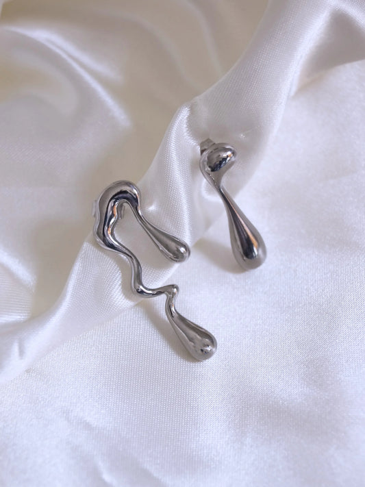 Boucles d'oreilles "OSAKA" - Bleu Saphir