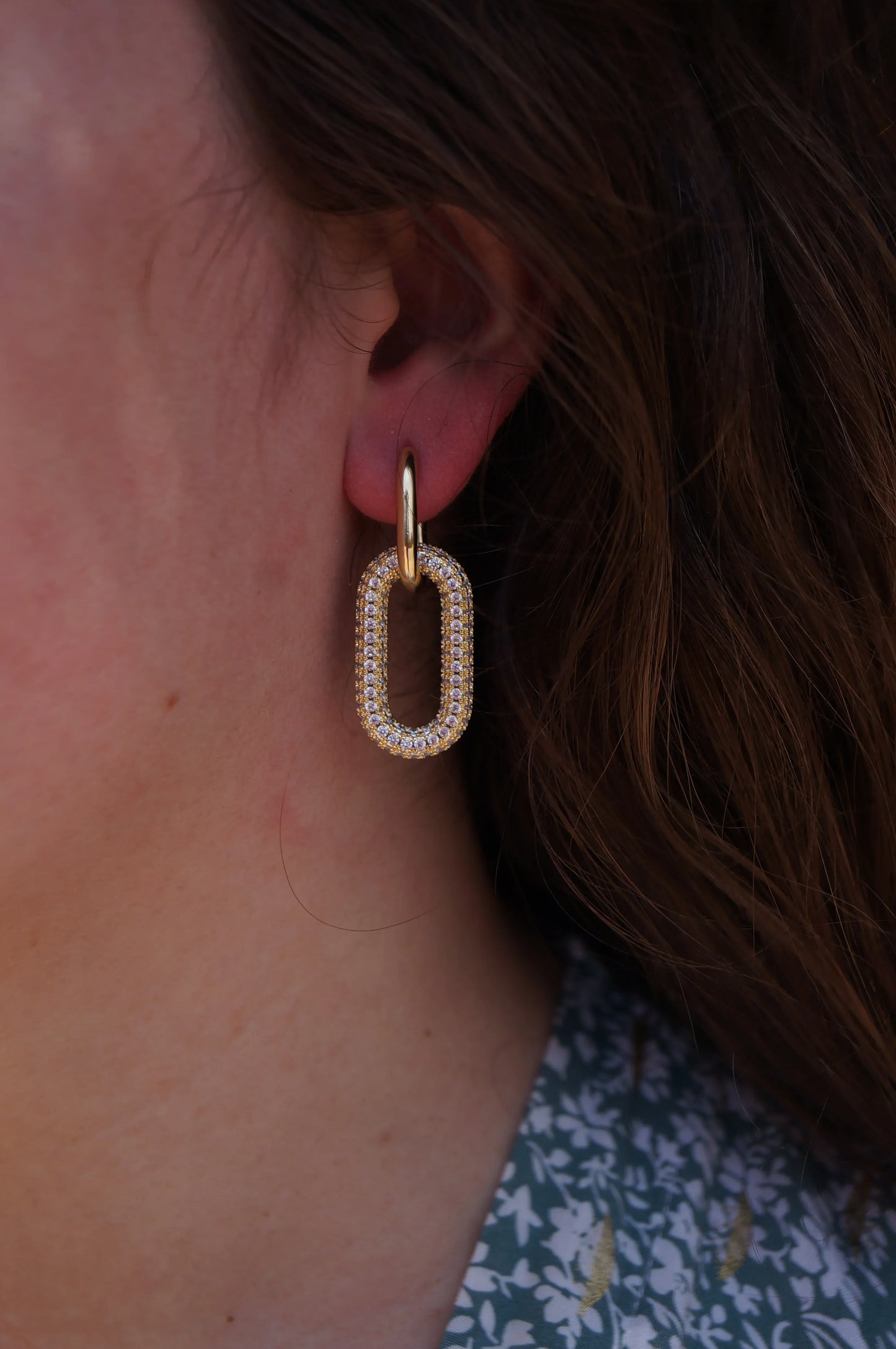 Boucles d'oreilles "NOVARIA" - Bleu Saphir