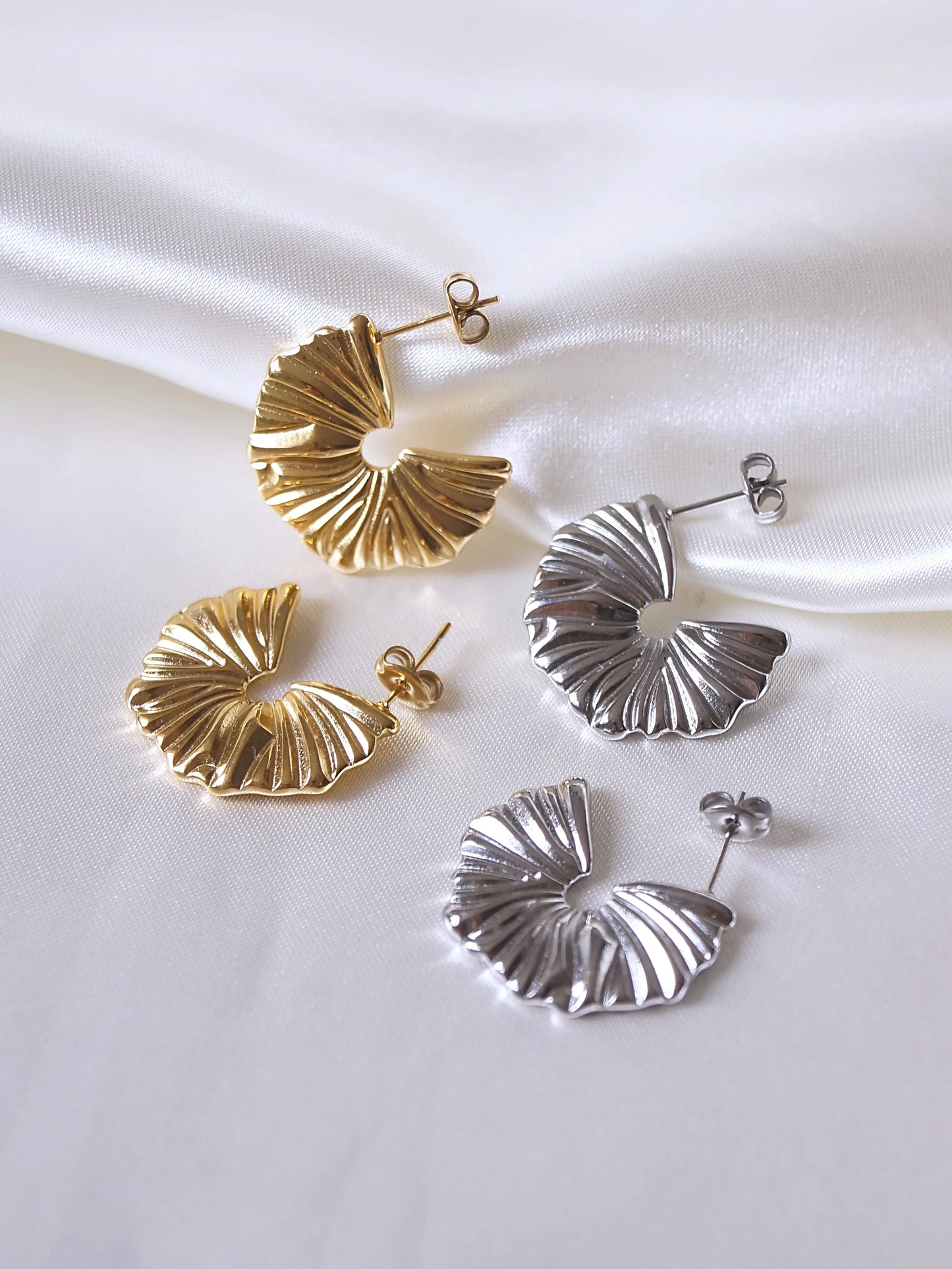 Boucles d'oreilles "NOLI" - Bleu Saphir