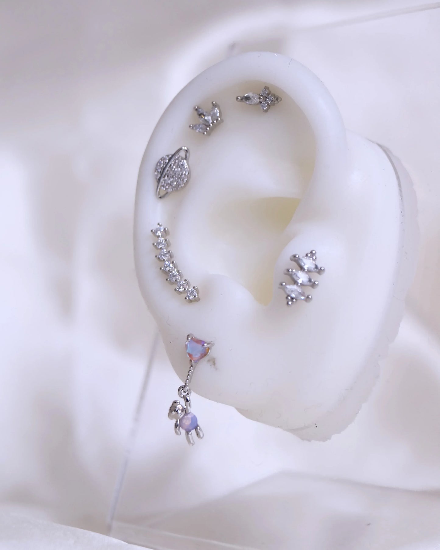 Piercing "SKYLINE" - Bleu Saphir