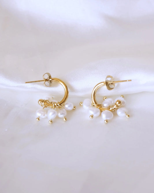 Boucles d'oreilles "ARIEL" - Bleu Saphir