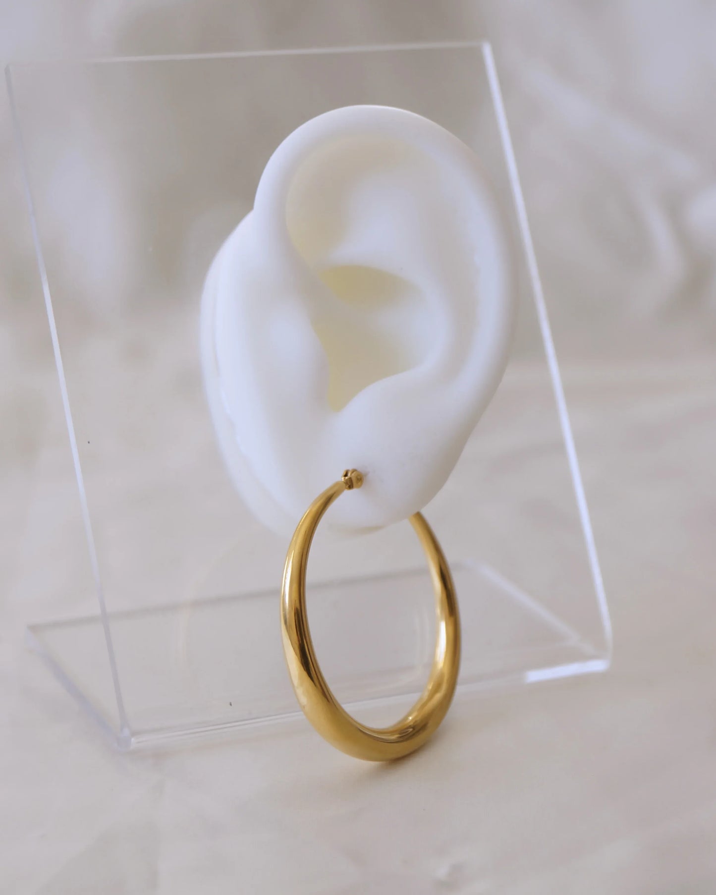 Boucles d'oreilles "CREOLES" - Bleu Saphir