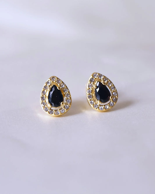 Boucles d'oreilles "REINA" - Bleu Saphir