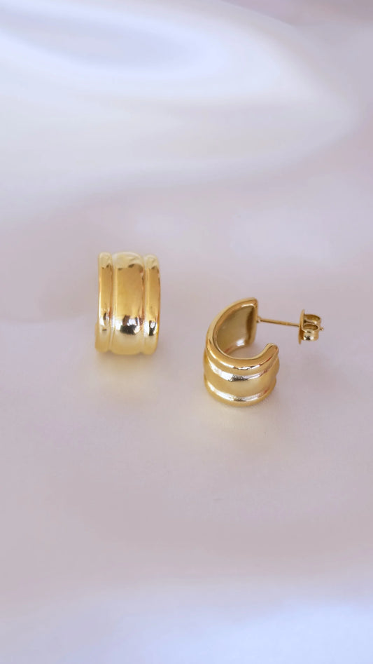 Boucles d'oreilles "OLIVIA" - Bleu Saphir