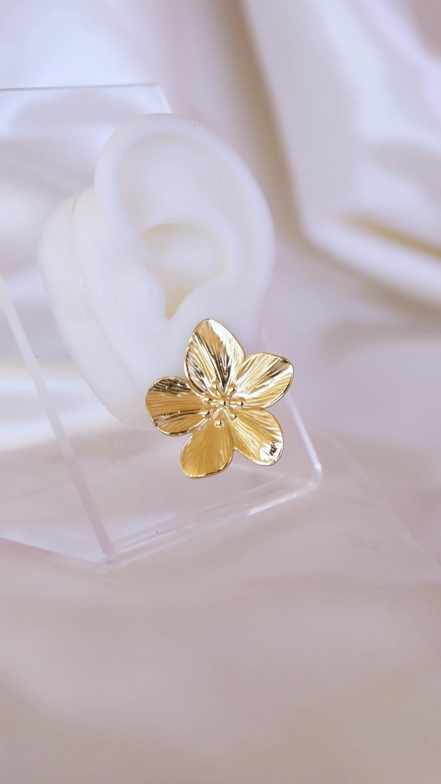 Boucles d'oreilles "IRIS" - Bleu Saphir