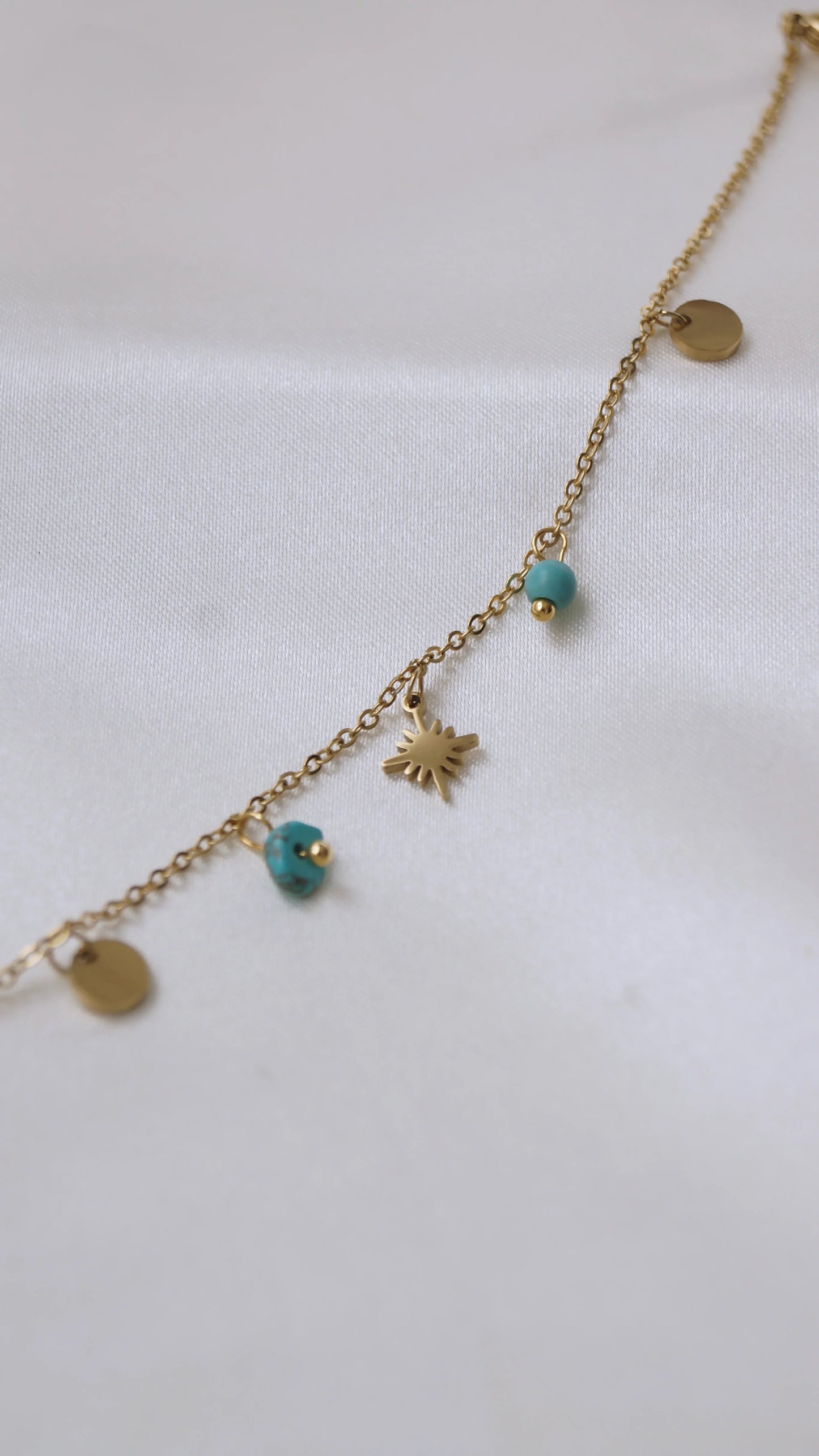 Bracelet de cheville "GALAXY" - Bleu Saphir