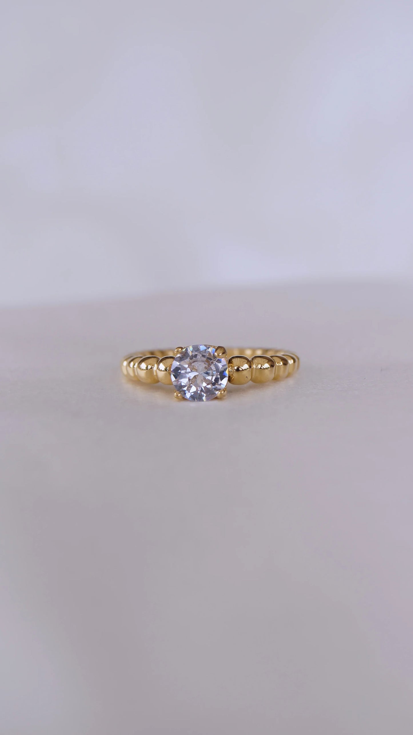 Bague "AMOR" - Bleu Saphir