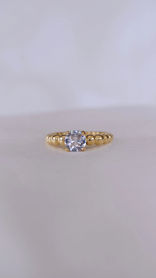 Bague "AMOR" - Bleu Saphir