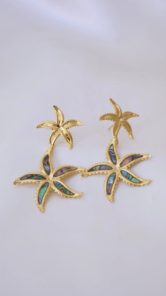 Boucles d'oreilles "STARLIGHT" - Bleu Saphir