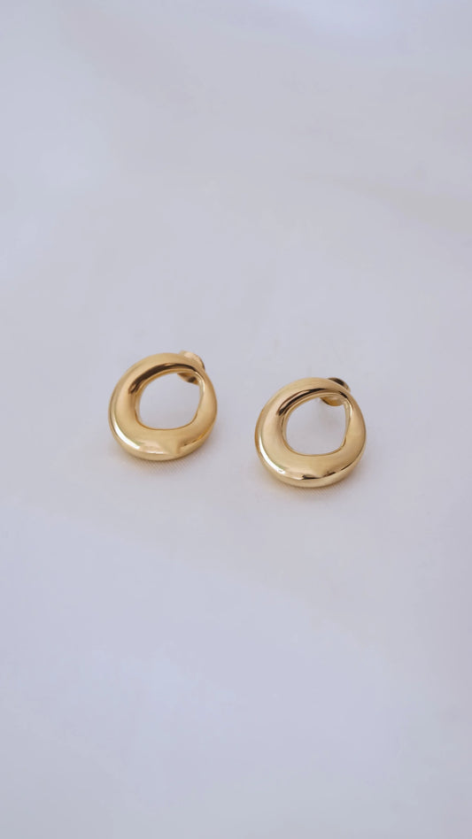 Boucles d'oreilles "AURA" - Bleu Saphir