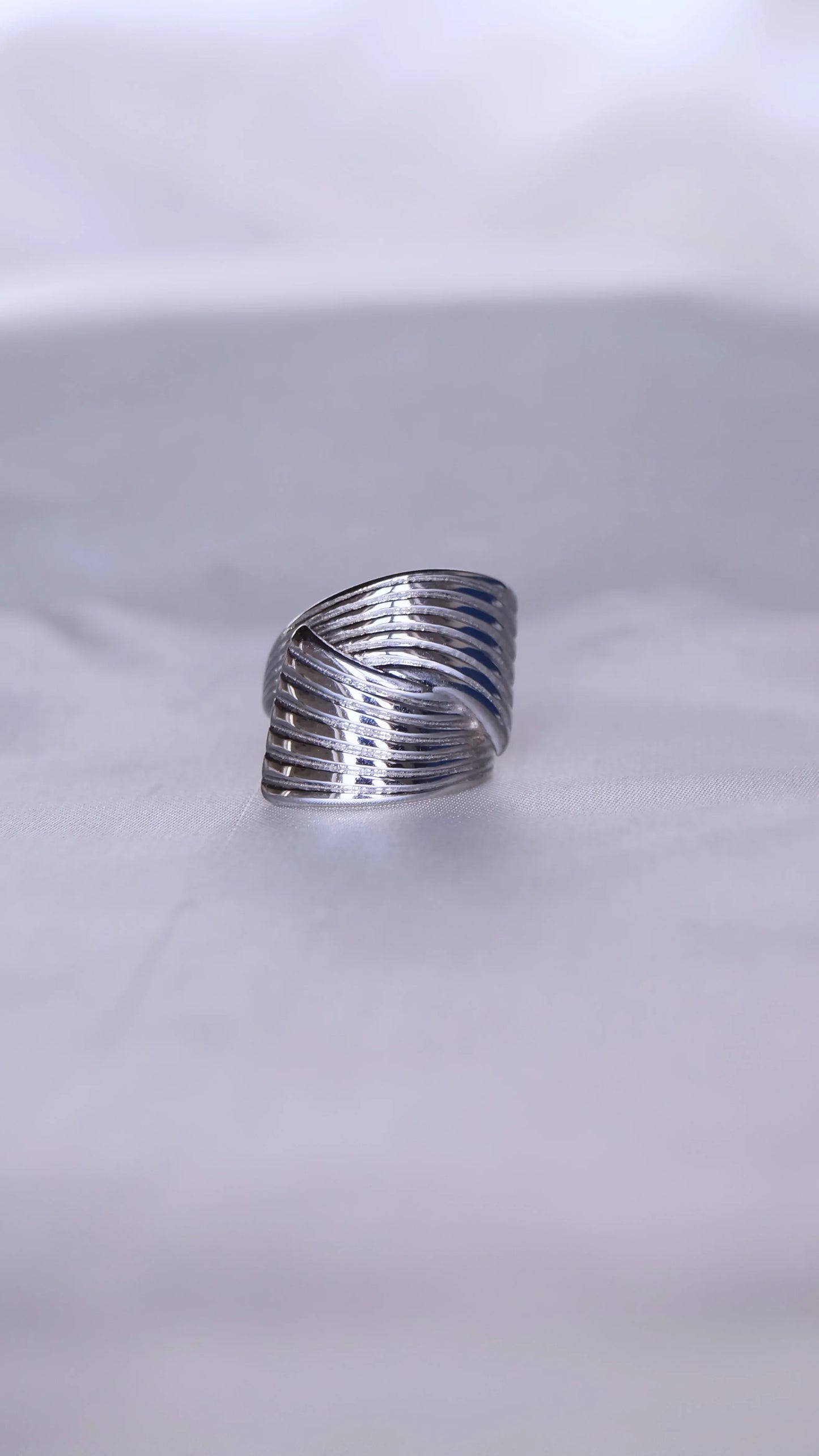 Bague "JANET" - Bleu Saphir