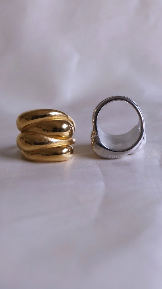 Bague "MARWA" - Bleu Saphir