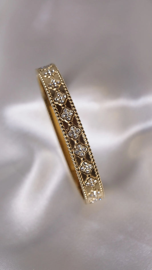 Bracelet jonc "VENDÔME" - Bleu Saphir