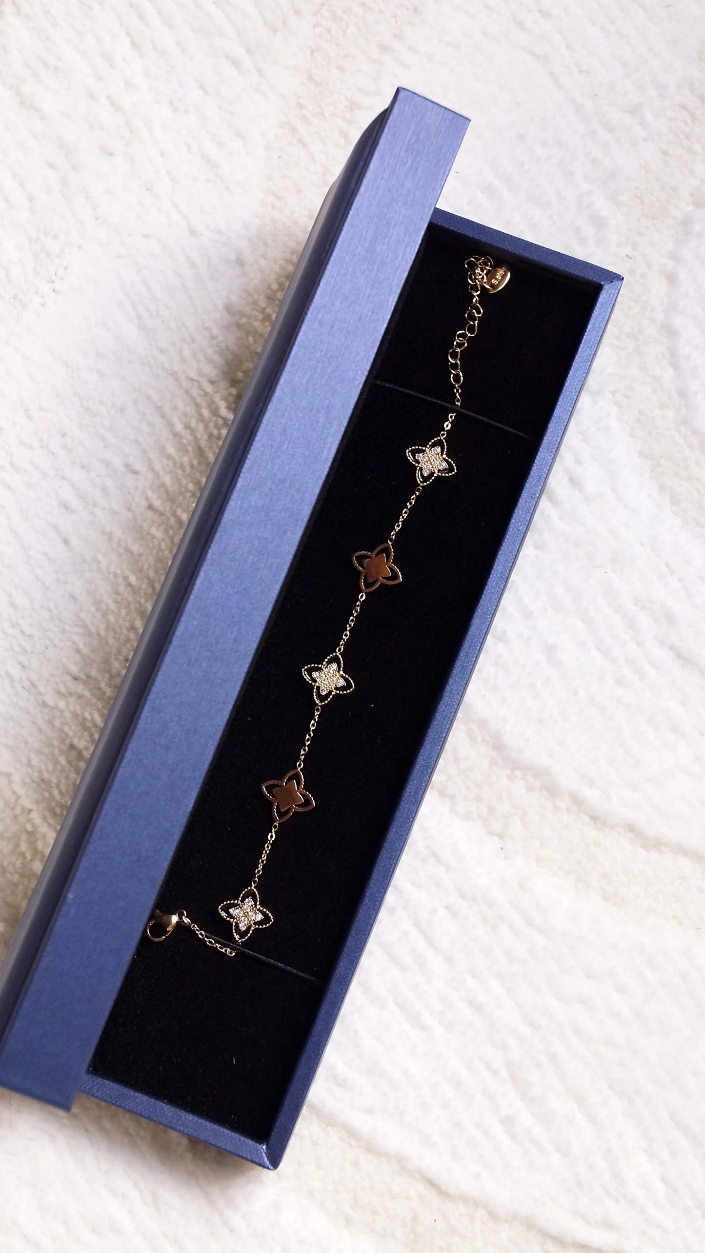 Écrin premium pour bracelet - Bleu Saphir