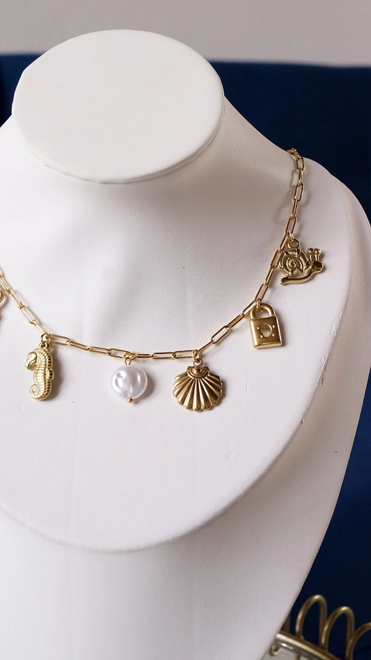 Collier "PRINCESS ARIEL" - Bleu Saphir