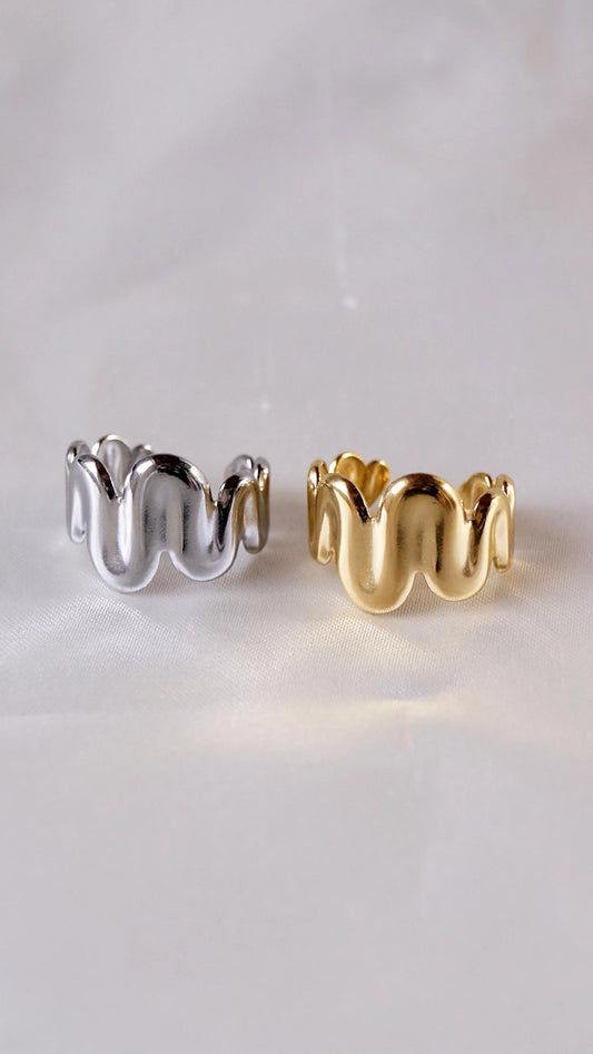 Bague "MAISSA" - Bleu Saphir