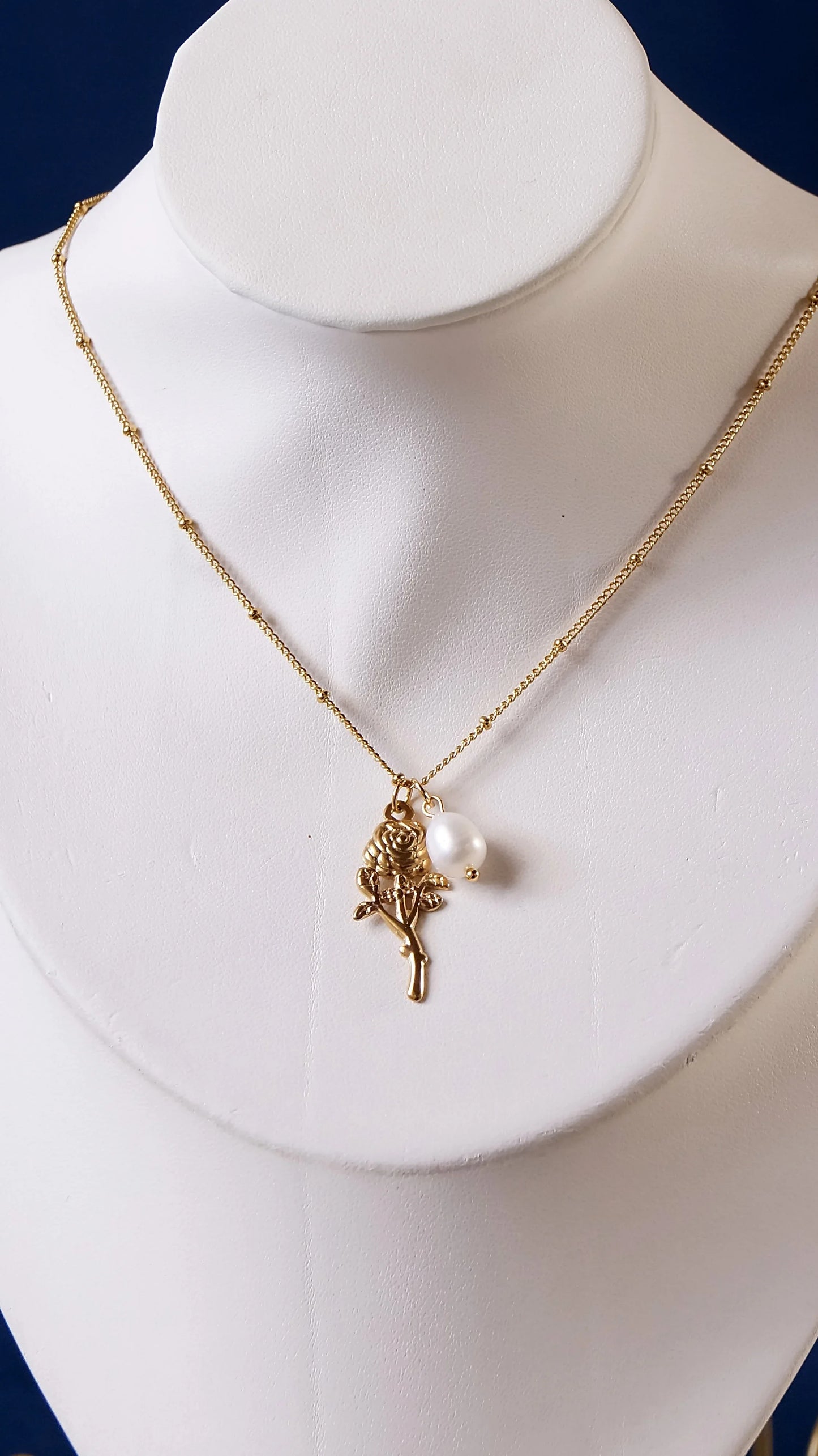 Collier "AURORE" - Bleu Saphir