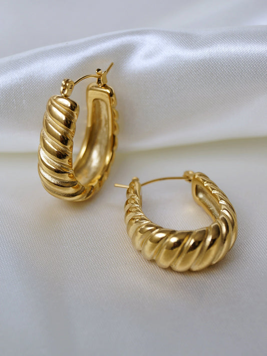 Boucles d'oreilles "HANOI" - Bleu Saphir