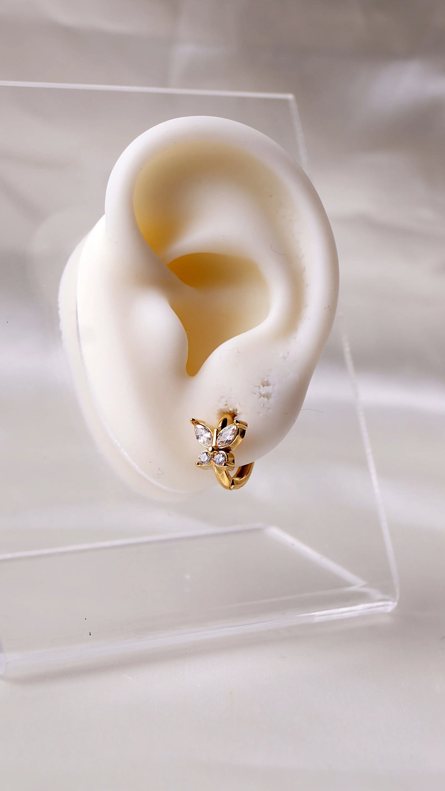 Boucles d'oreilles "PAPILLON" - Bleu Saphir