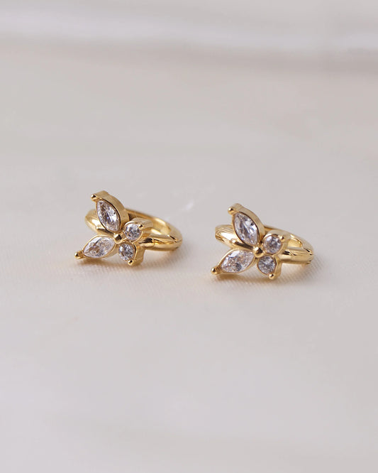 Boucles d'oreilles "PAPILLON" - Bleu Saphir