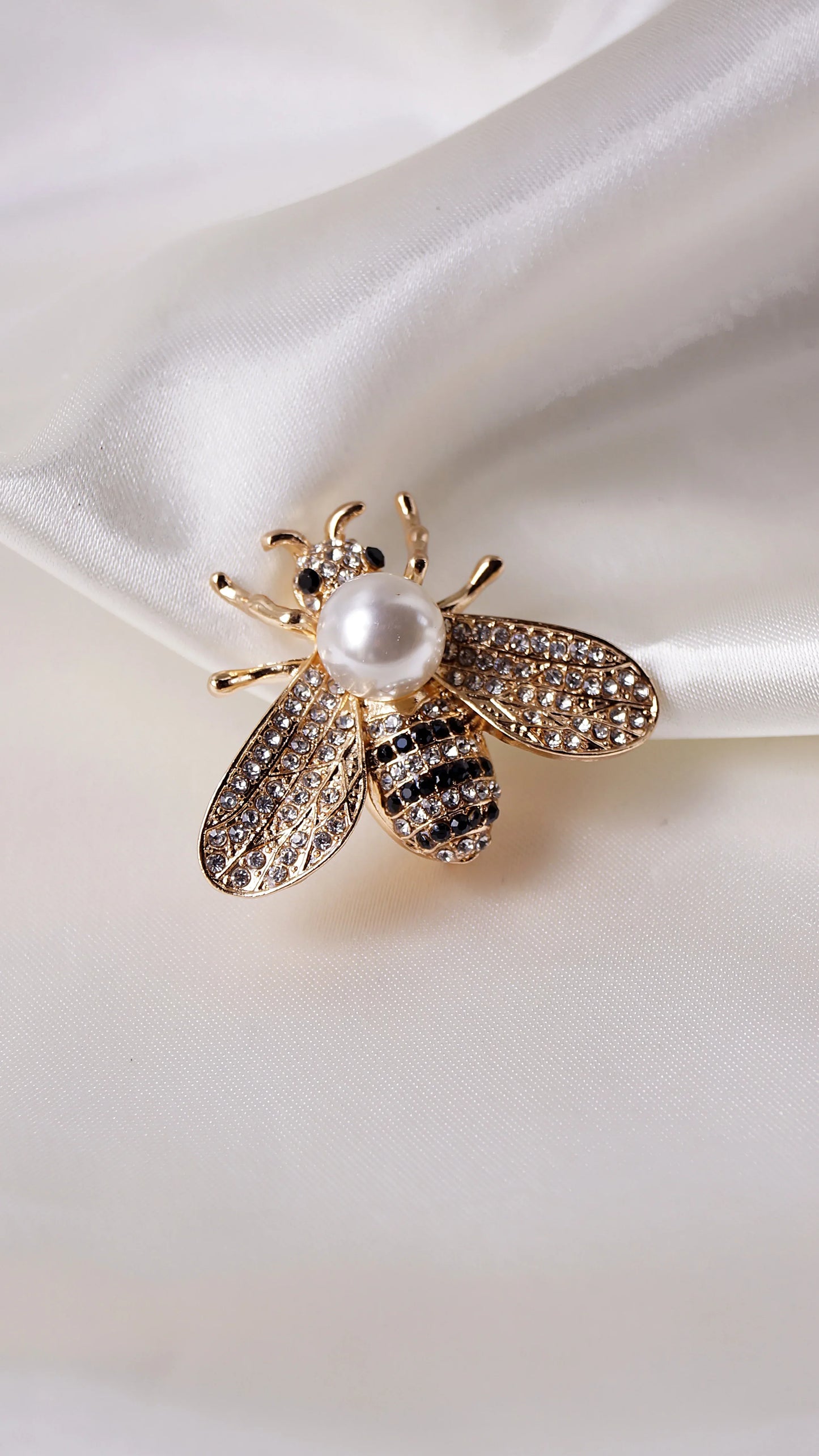 Broche "BEE" - Bleu Saphir