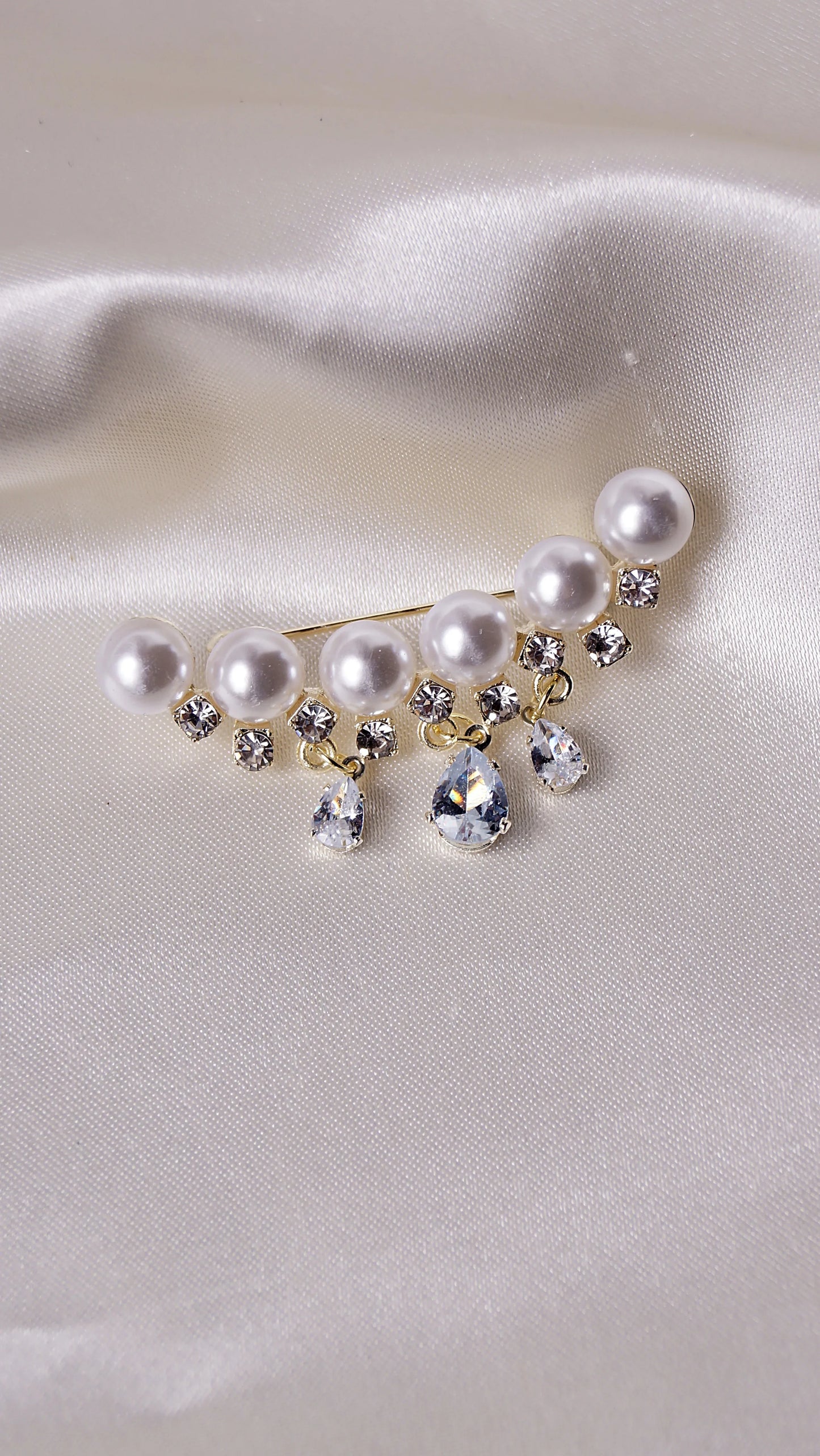 Broche "RAIN" - Bleu Saphir