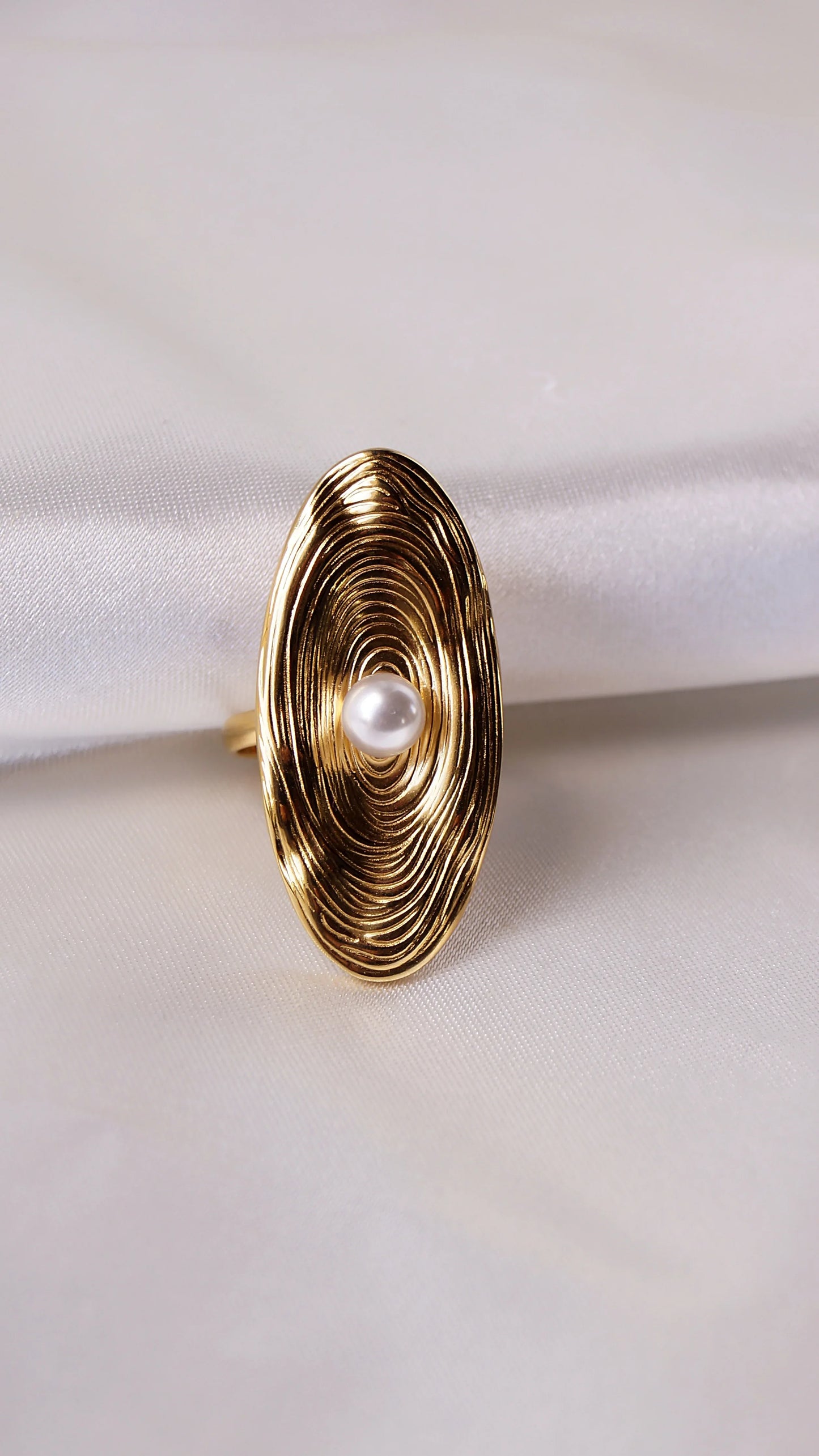 Bague "PERLA" - Bleu Saphir