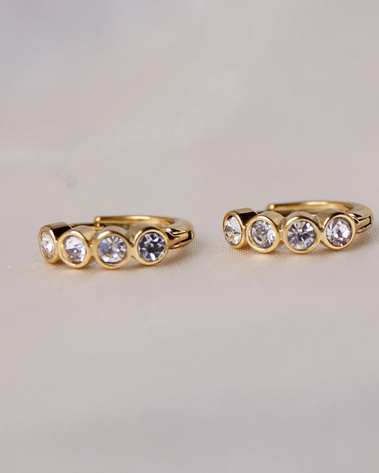 Boucles d'oreilles "LORY" - Bleu Saphir