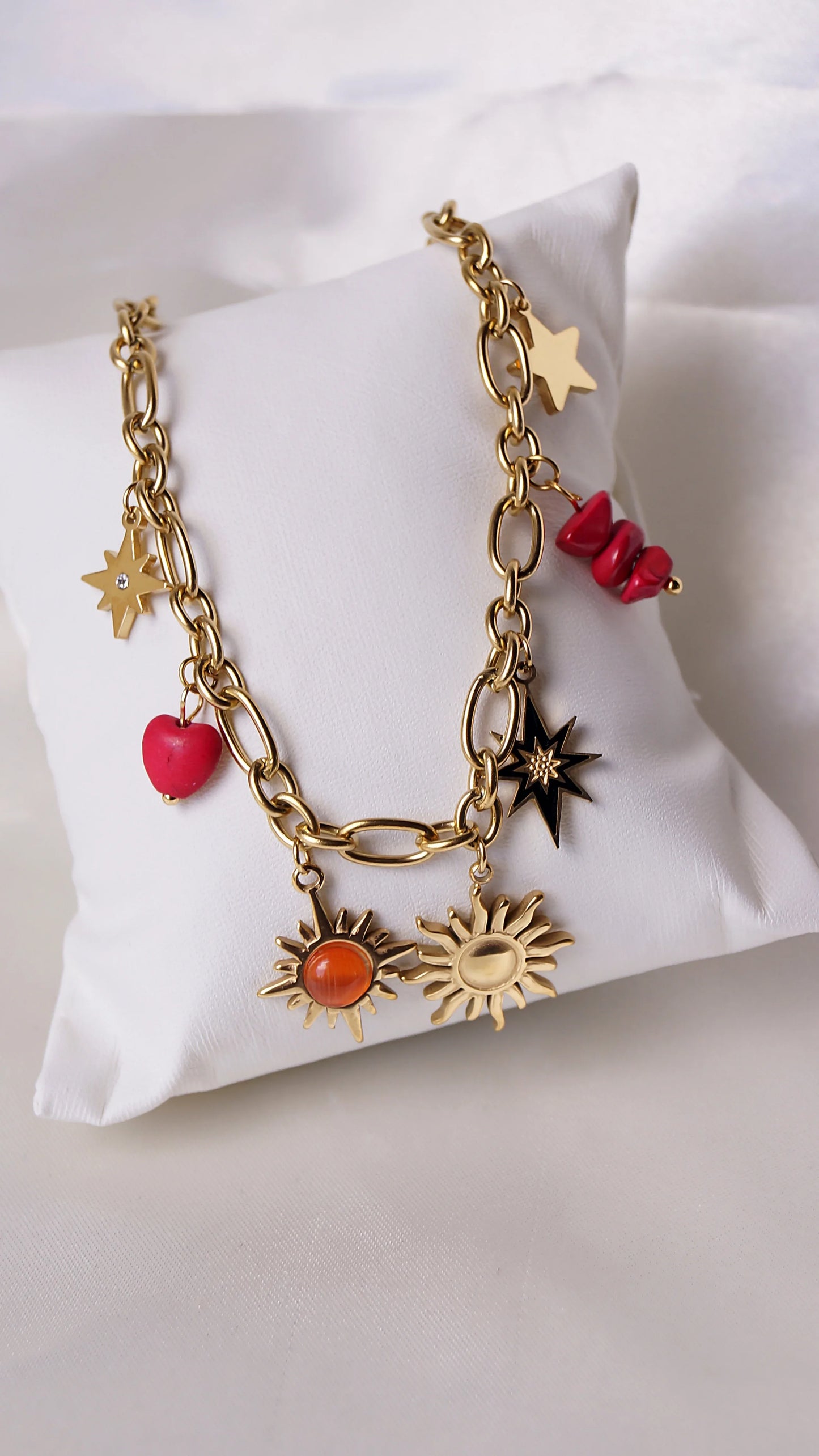 Collier "AURORE" - Bleu Saphir