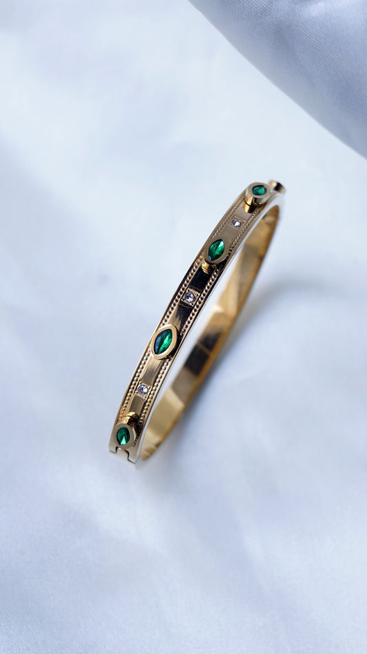 Bracelet Jonc "ÉMERAUDE"