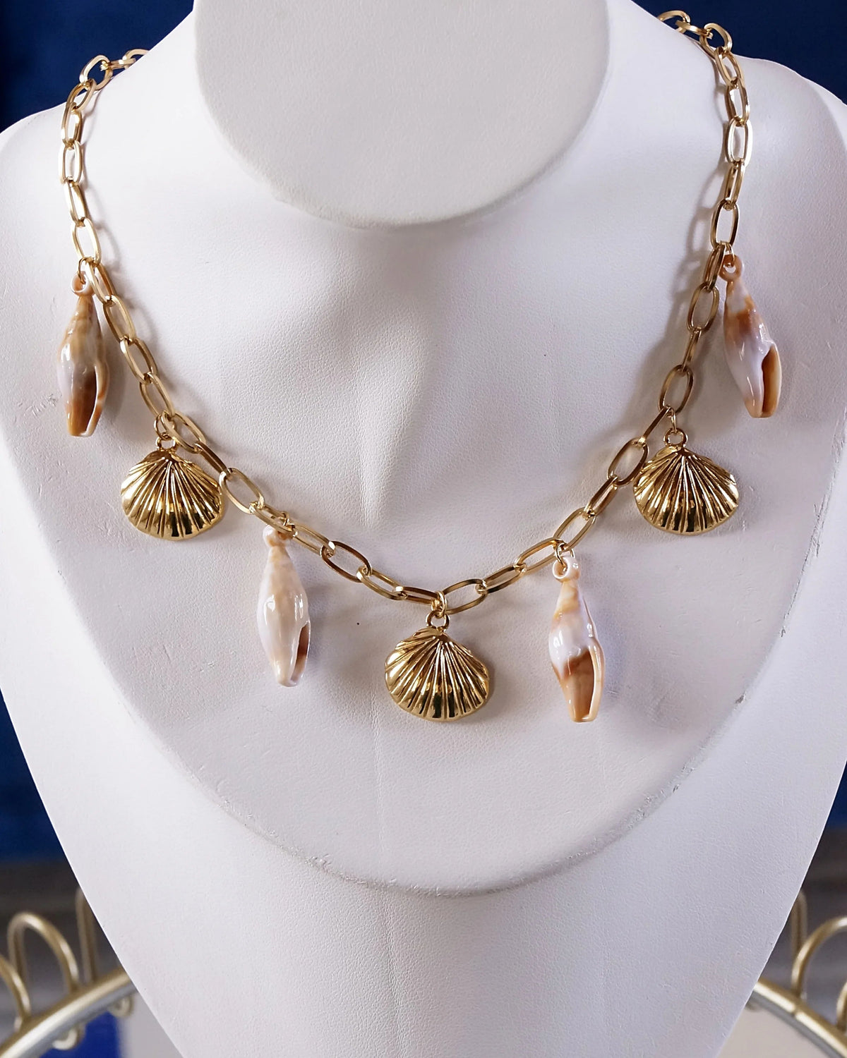 Collier "SIRENE" - Bleu Saphir