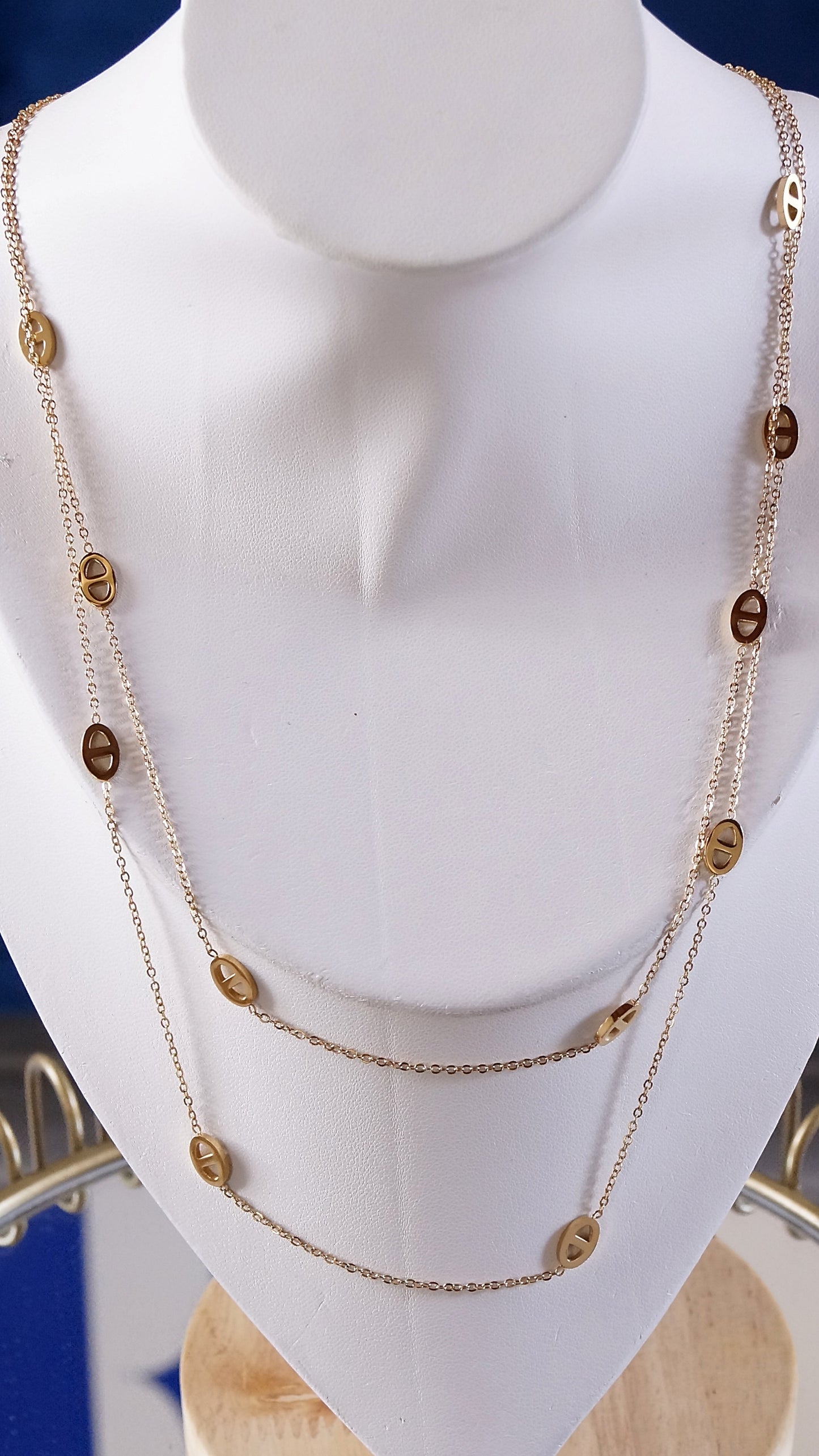 Collier sautoir "CLARA" · Doré