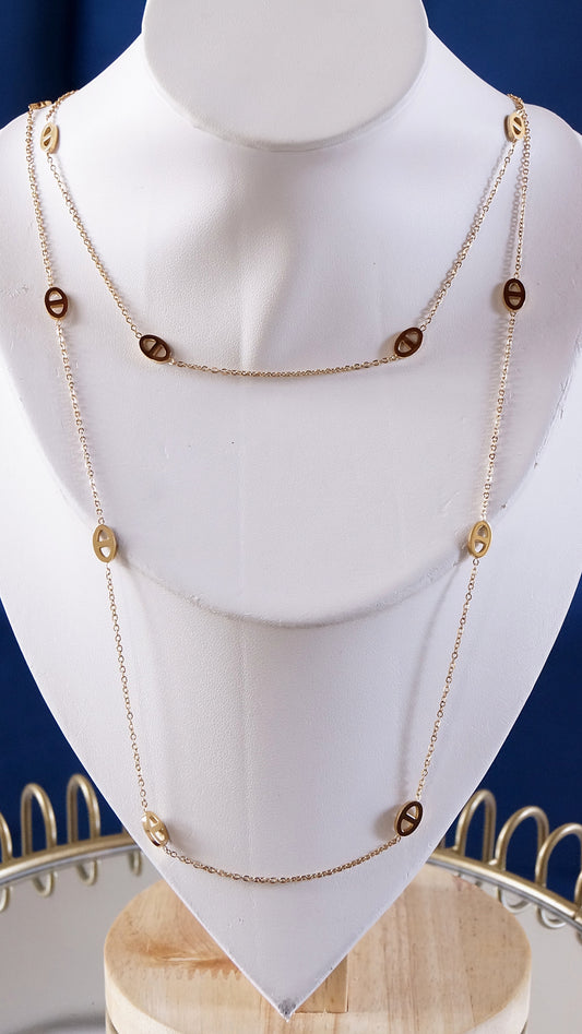 Collier sautoir "CLARA" · Doré