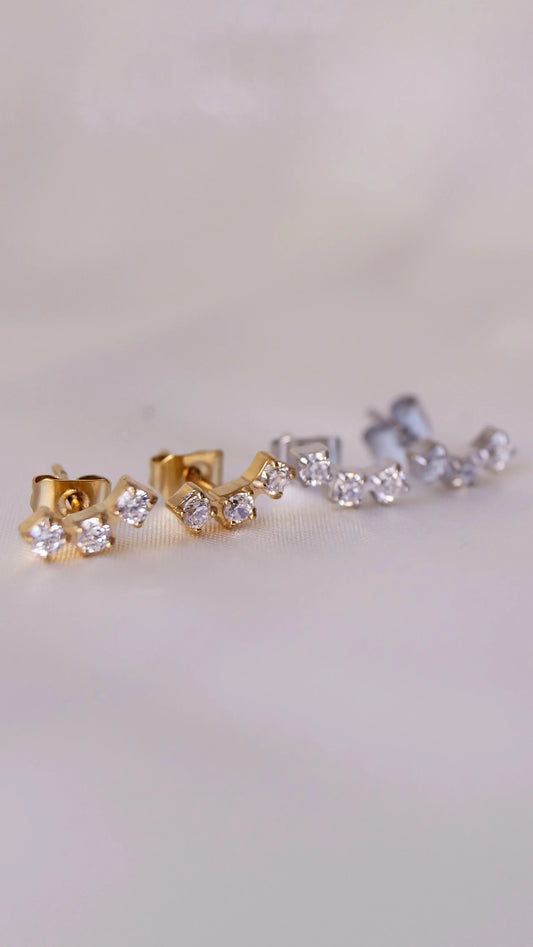 Boucles d'oreilles "MINI" - Bleu Saphir