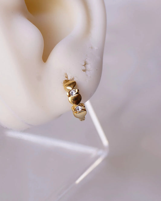 Boucles d'oreilles "LÉA" - Bleu Saphir
