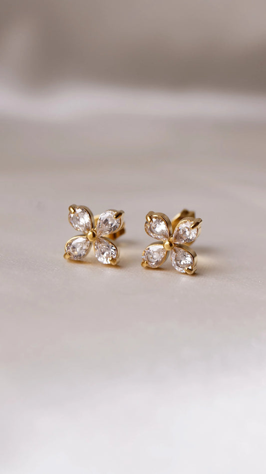 Boucles d'oreilles "GLOW" - Bleu Saphir